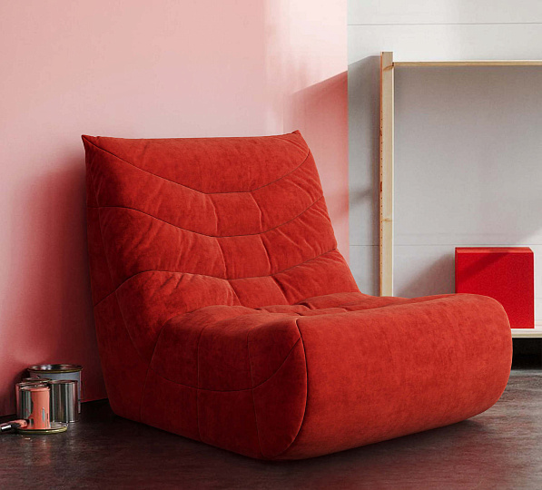 Эргономичное и комфортное кресло Смайл красного цвета